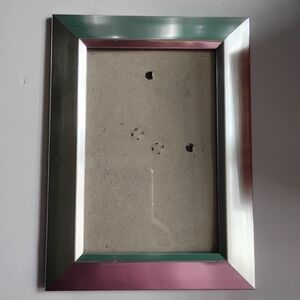 Silver Photo Frame, 4" x 6", Silver, Easel Back, Acrylic, Pre-owned
